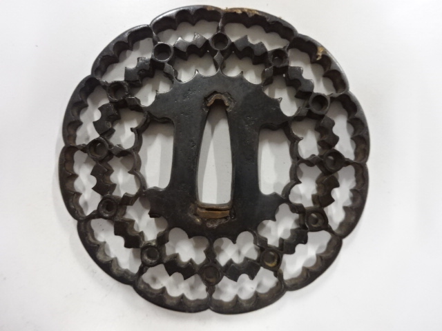 鉄地　雁繋ぎ　鍔